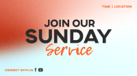 Sunday Service Facebook Event Cover Design