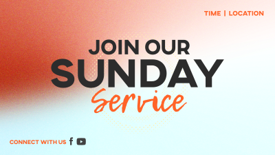 Sunday Service Facebook event cover Image Preview