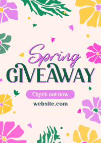 Spring Giveaway Flowers Flyer Image Preview