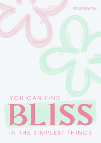 Floral Bliss Poster Design
