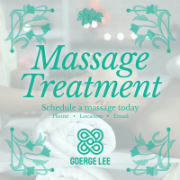 Art Nouveau Massage Treatment Instagram post Image Preview