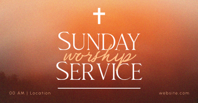 Blessed Sunday Service Facebook ad Image Preview