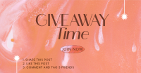 Giveaway Time Announcement Facebook Ad Design