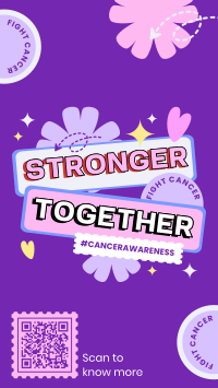 We're Stronger than Cancer Facebook Story Design