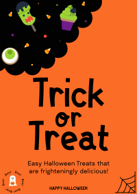 Halloween Recipe Ideas Poster Design