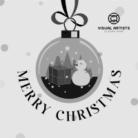 Christmas Snowball Instagram Post Design