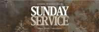 Calm Sunday Church Service Twitter Header Design