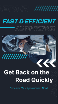 Modern Auto Repair Professional Mechanic TikTok Video Preview