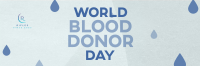 Minimalist Blood Donor Day Twitter header (cover) Image Preview