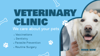 Professional Veterinarian Clinic Facebook event cover Image Preview