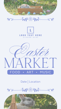 Flowery Easter Market TikTok video Image Preview