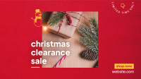 Christmas Clearance Facebook Event Cover Design