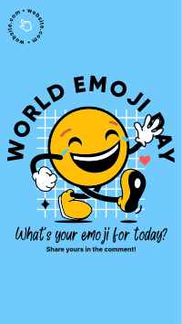 A Happy Emoji Facebook story Image Preview