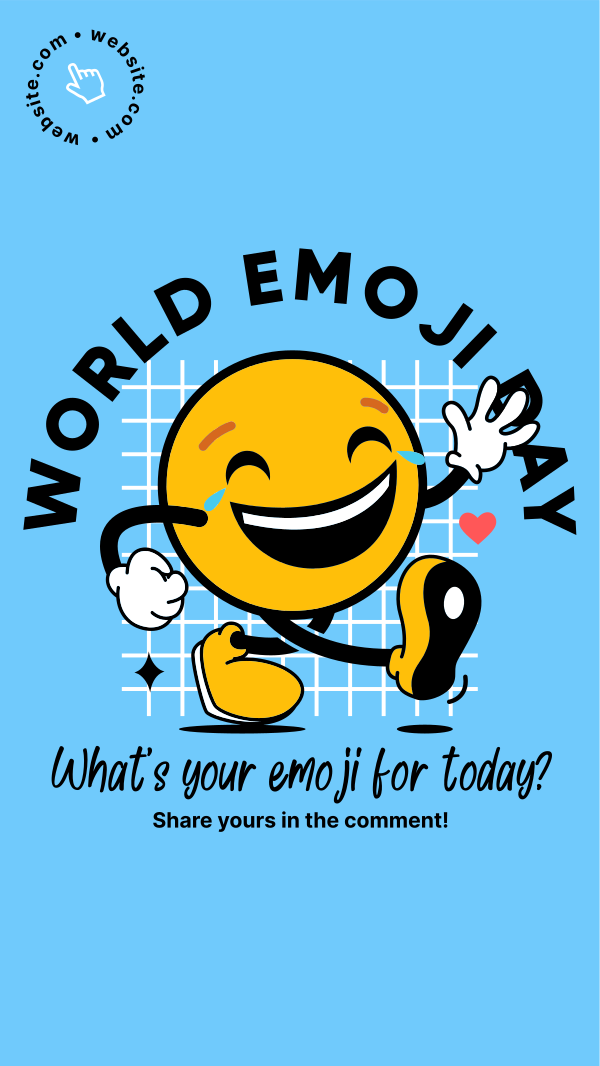 A Happy Emoji Facebook Story Design Image Preview