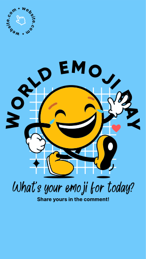 A Happy Emoji Facebook story