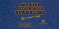 Sparkling Pool Services Twitter Post Design