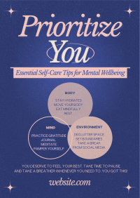 Minimalist Self-Care Tips Flyer Preview