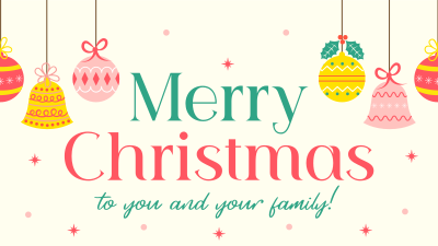 Christmas Family Greetings Facebook event cover Image Preview