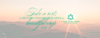 Rest Daily Reminder Quote Facebook Cover Design