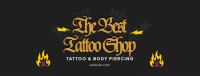 Tattoo & Piercings Facebook Cover Design