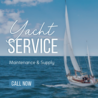 Yacht Maintenance Service Instagram Post Design