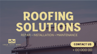 Professional Roofing Solutions Facebook Event Cover Design