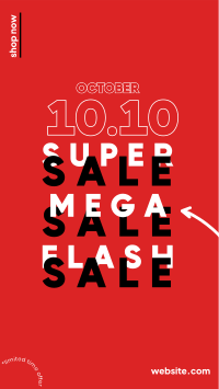 10.10 Flash Sale Instagram story Image Preview