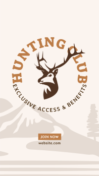 Hunting Club Deer Instagram story Image Preview