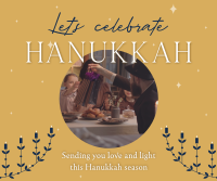 Hanukkah Family Tradition Facebook Post Design