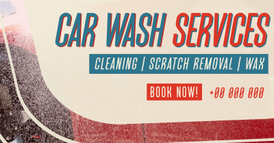 Auto Clean Car Wash Facebook ad Image Preview