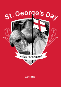 A Day For England Poster Design