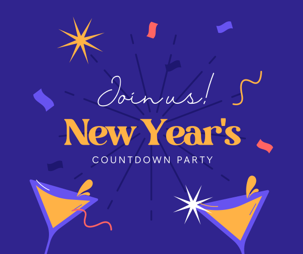 New Year Countdown Facebook Post Design
