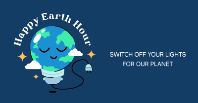Happy Earth Hour Facebook ad Image Preview