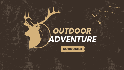 Welcome To Hunting Adventures YouTube Banner Image Preview