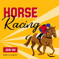Vintage Horse Racing Linkedin Post Image Preview