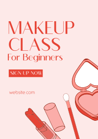 Beginner Make Up Class Poster Design