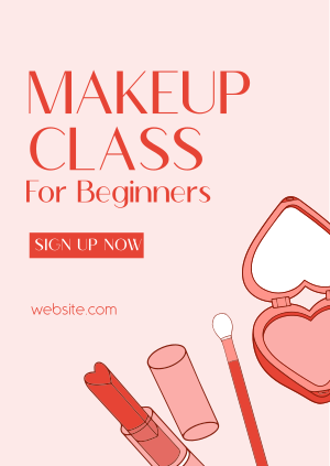 Beginner Make Up Class Poster Image Preview