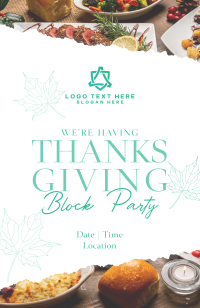 Elegant Thanksgiving Party Invitation Preview