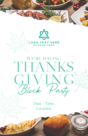 Elegant Thanksgiving Party Invitation Image Preview