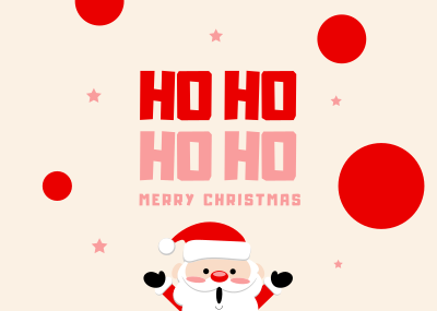 HO HO HO Postcard Image Preview