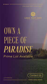 Prime Lot Paradise Instagram Reel Design