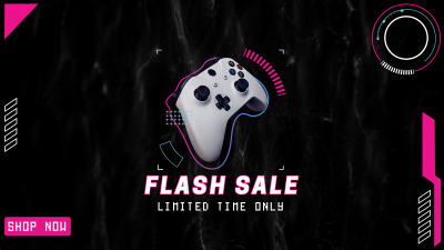 Gaming Flash Sale Facebook event cover Image Preview