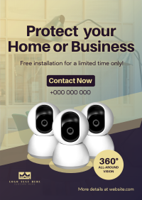 Home Security Installation Poster Design