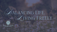 Balanced Life Motivation Facebook Event Cover Design