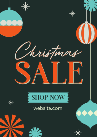 Ornamental Christmas Sale Poster Design