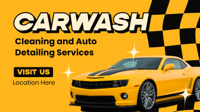 Carwash Cleaning Service Facebook event cover Image Preview