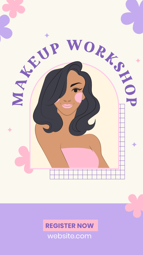 Beauty Workshop Instagram Story Design Image Preview