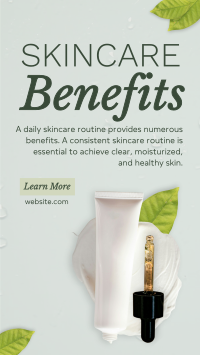 Skincare Benefits Organic Instagram Story Design