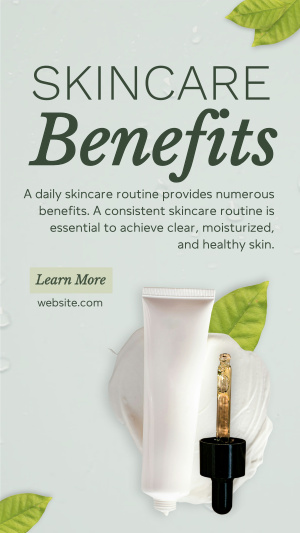 Skincare Benefits Organic Instagram story Image Preview