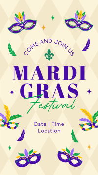 Mardi Gras Festival TikTok video Image Preview